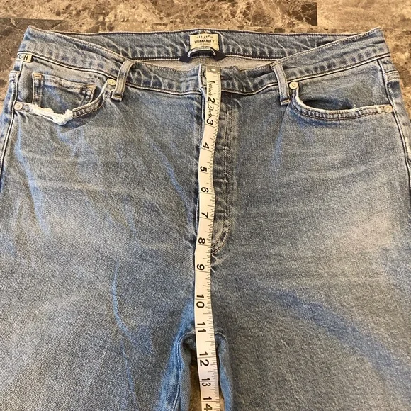 Citizens Of Humanity Olivia High Rise Slim Ankle Frayed Streetwear Jean WM 31 - Picture 12 of 16